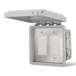 Infratech Outdoor Dual Simple On/Off Switch with Flush Mount and Gang ...