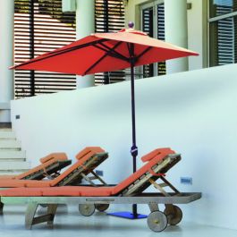 772ab Galtech 7 5 Sunbrella Half Wall Commercial Umbrella On Sale Now At Patioshoppers Com