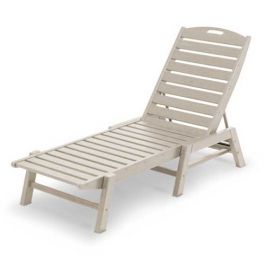 Polywood Nautical Armless Chaise Lounge
