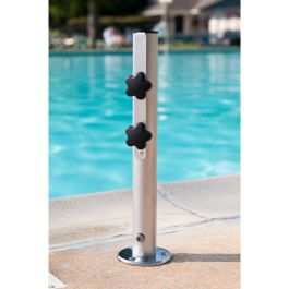 deck mount patio umbrella base Engineered for maximum strength and durability 304 Stainless Steel Umbrella Deck