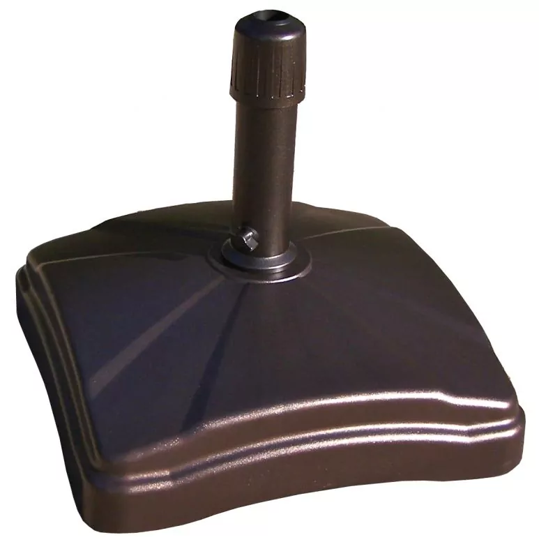 shademobile rolling umbrella stand and accessory table