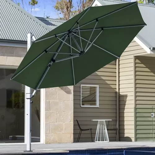 bj's patio umbrella MISSBRELLA 10' x 6.5' 26-LED Lighted Market Solar Patio Rectangular Table  Umbrella