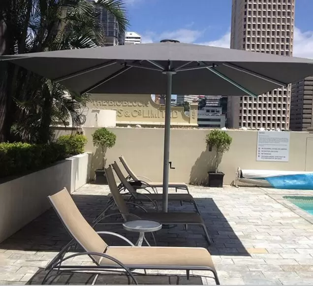 Nova Giant 13 Ft Square Commercial Grade Market Umbrella With Mount