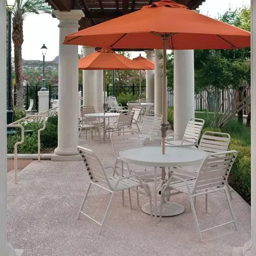 12x8 patio umbrella Outsunny 12'x8' Retractable Patio Awning, UV & Water Resistant Sun Shade, Manual Crank, Light Gray main image 1
