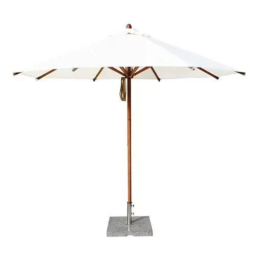 black patio umbrellas on sale Galtech 11 Ft. Octagonal Teak Patio Market Umbrella W/ Crank Lift