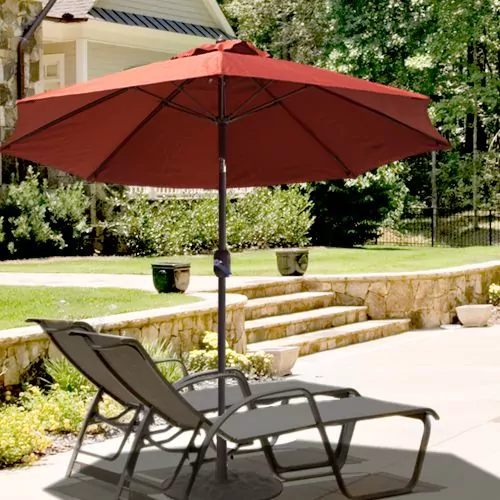 7.5' Sunbrella Wood Market Umbrella 7.5' Sunbrella Wood Market Umbrella