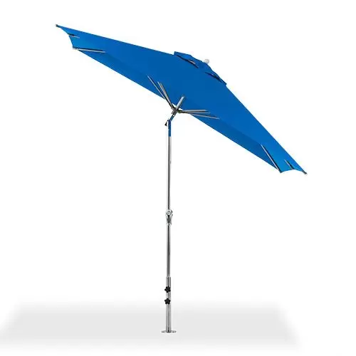 8 commercial grade patio umbrella 8' x 10' Rectangle Monterey Auto-Tilt Market Umbrella