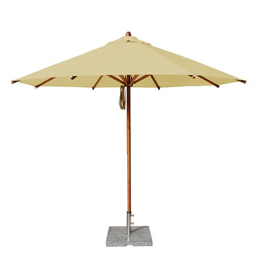 Levante 11.5' Round Bamboo Market Umbrella by Bambrella 3.5mRL