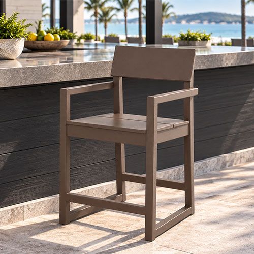POLYWOOD EDGE Counter Arm Chair