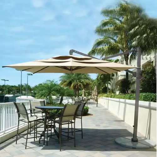 extra large patio umbrella with base and lights 15ft Solar Double-Sided Patio Extra Large Twin Umbrella with Led Light
