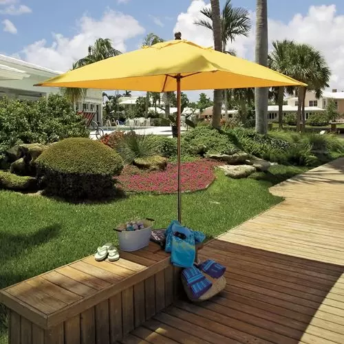 fiberbuilt wind resistant patio umbrella Umbrellas Umbrella, 9 Foot Pacific Blue Canopy and White Pole : Everything Else friendly market style umbrellas provide years of shaded comfort to backyards and pool decks. FiberBuilt 7.5 ft 6 Rib