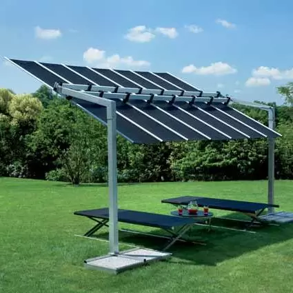 flexzion patio aluminum umbrella 10 ft Domi 10'x10' Cantilever Umbrella, Windproof Outdoor with 360Rotation, Square Offset Sun Shade Umbrella for Outside Deck Backyard Garden Pool, Gray : Patio, Lawn & Garden and garden spaces FIM Flexy Aluminum 10' x