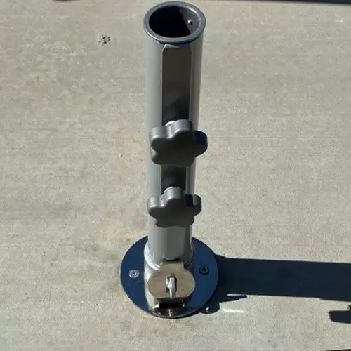 in ground patio umbrellas In-Ground Umbrella Base it creates a 64 Bazooka - In Ground Umbrella