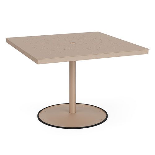 42" Square Commercial Bubble Pattern Top with Bistro Dining Table Base by LC Furniture