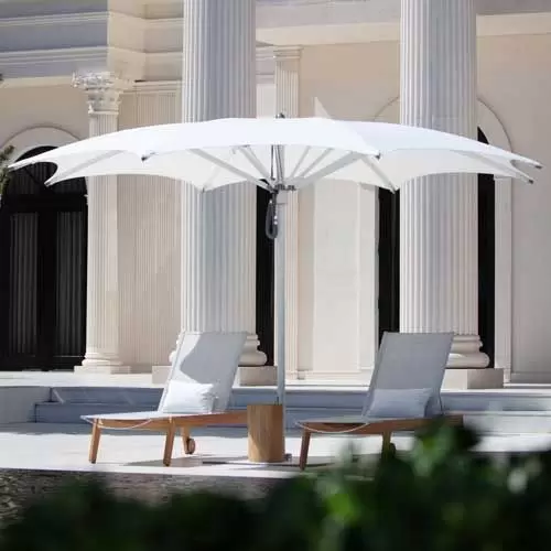 cheap patio table umbrellas Outsunny Teal Rectangular Patio Umbrella 6.6 x 10 ft, Outdoor Table Market Umbrella with Crank & Push Button Tilt