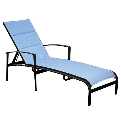 Metro Commercial Sling Chaise Lounge with Padded Option on Sale