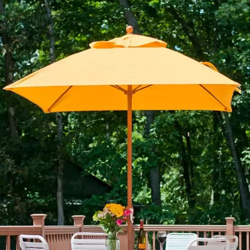 7 5 Monterey Square Wind Proof Commercial Umbrella With Crank Lift On Sale Now