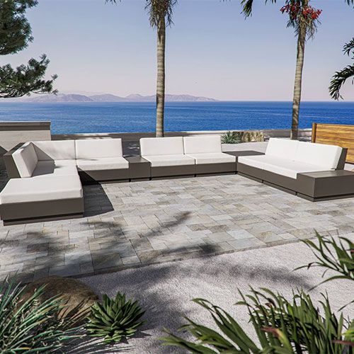 POLYWOOD Elevate 11-Piece Conversation Sectional Set