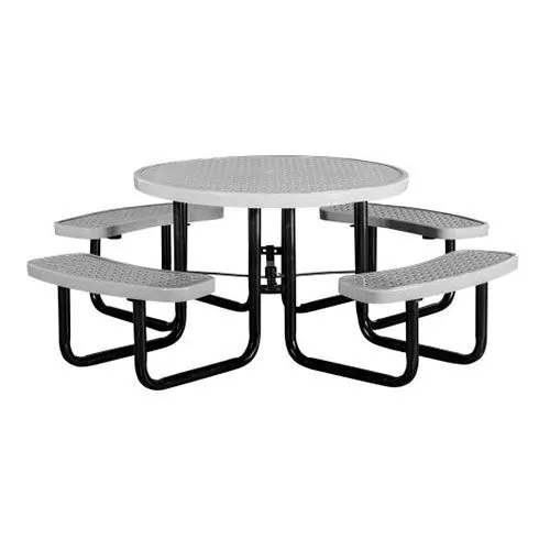 46 Round Portable Commercial Picnic, Round Commercial Picnic Tables