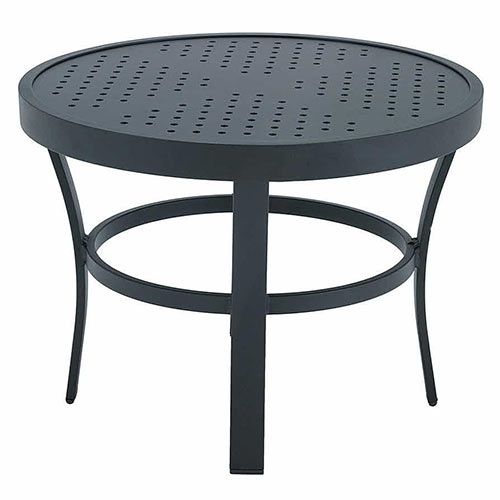 Shop Now 24" Round Matrix Fully Welded Commercial Side Table Stamped