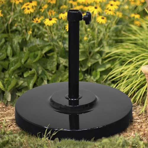 50 lb. Steel Cover Umbrella Stand Available in 4 Colors