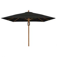 Diamante 10' Square Wind Resistant FiberTeak Contract Umbrella