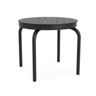 20" Round Commercial Standard Side Table with Bubble Pattern Top by LC Furniture