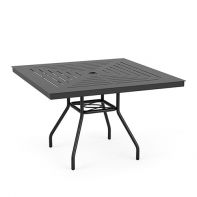 42" Square Commercial Standard Slat Top Table by LC Furniture