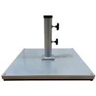 Galtech 120 lb. Commercial Steel Umbrella Base - Silver