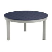 34" Round Commercial MGP Top with Coastal Coffee Table Frame by LC Furniture