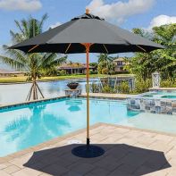 Galtech 9' Suncrylic Wood Market Umbrella