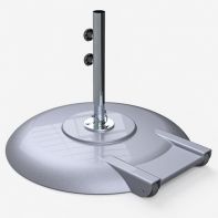 Premium 150 lb Aluminum Base with 18" Tall 2.0 Inch Diameter Stem and Wheels