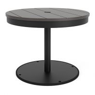 24" Round MGP Side Table With Umbrella Base by LC Furniture