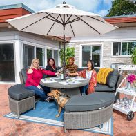 PALMA Commercial 5-Piece Round Set - Canvas Coal by KETTLER