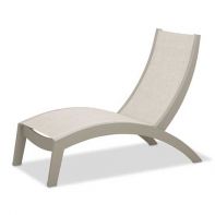 Dune Commercial Sling Stacking Hydro-Lounge Chaise by Telescope Casual