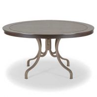 Marine Grade Polymer Commercial 48" Round Dining Height Table w/ hole by Telescope Casual