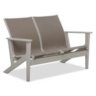 Wexler MGP Sling Commercial Chat Height Two-Seat Loveseat w/ MGP Arms by Telescope Casual