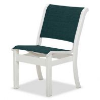 Leeward/Dune Commercial Sling Armless Stacking Side Chair by Telescope Casual