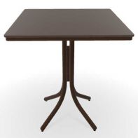 36" Square Marine Grade Polymer Top Commercial Bar Height Table w/ hole by Telescope Casual