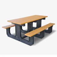 Commercial 6' Table Recycled Plastic no hole by Texacraft