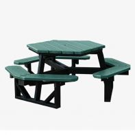 Commercial 6' Hexagon Table with hole by Texacraft