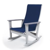Wexler MGP Sling Commercial Chat Supreme Rocker w/ Rustic Polymer Arms by Telescope Casual