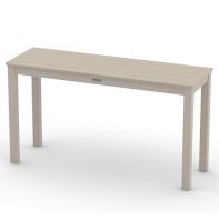 Marine Grade Polymer Commercial 18"x54" Rectangular Dining Height Parson Table w/o hole by Telescope Casual