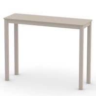 Marine Grade Polymer Commercial 18"x54" Rectangular Bar Height Parson Table w/o hole by Telescope Casual