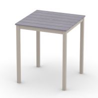 Rustic Polymer Top Commercial 36" Square Bar Height Parson Table w/ hole by Telescope Casual