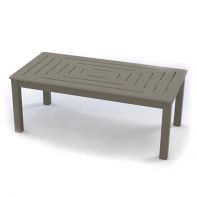 Marine Grade Polymer Commercial 21" x 48" Rectangular Coffee Table - DASH by Telescope Casual