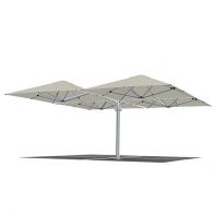 Shadowspec Unity™ Quattro 8’ Square EASY LIFT Commercial Cantilever Umbrella