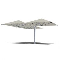 Shadowspec Unity™ Trio 8’ Square EASY LIFT Commercial Cantilever Umbrella