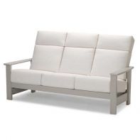 Leeward Commercial Supreme Cushion Three-Seat Sofa w/ MGP Arms by Telescope Casual