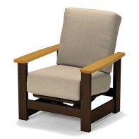 Cushion Hidden Motion Arm Chair w/ Rustic Arms